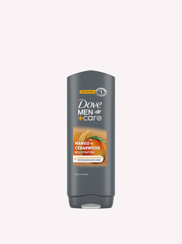 Men+Care Mango + Cedarwood Body & Face Wash for Hydrated Skin