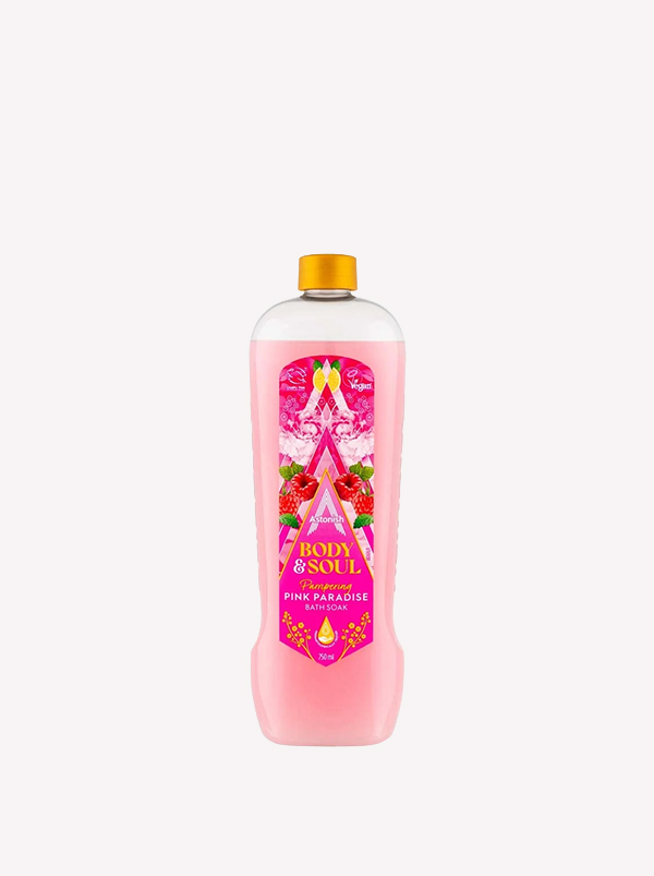 Astonish Body & Soul Pink Paradise Bath Soak 750ml